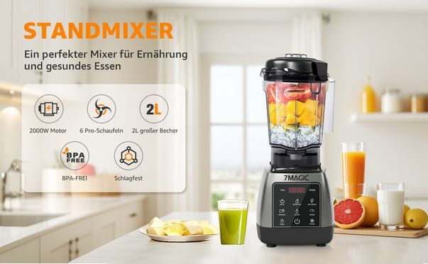 Entdecken Sie den 7MAGIC STANDMIXER, der gesunde Ernährung revolutioniert!