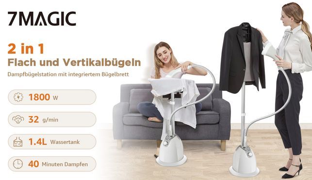 Jata PL618 Dampfbügeleisen – 2600 W, Edelstahlsohle, Dampfstoß 200 G/min, Selbstreinigend