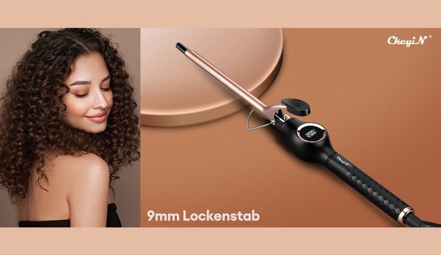 9 mm Keramik-Mini-Lockenstab speziell für Ihre Bedürfnisse entwickelt