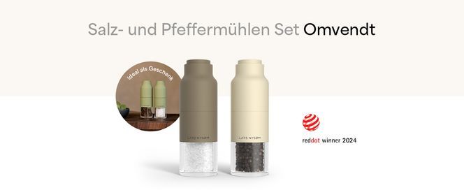 Salz und Pfeffermühlen Set „Omvendt“