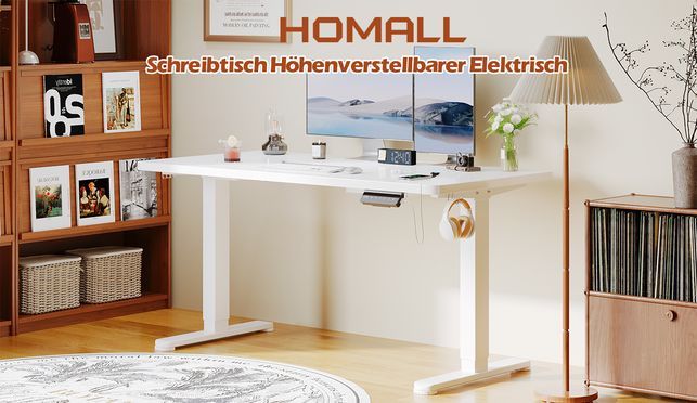 HOMALL Hubtisch mit umfangreicher Aufrüstung 