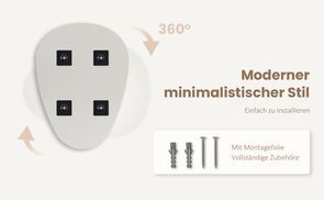 Hillman Spiegel-Clips – 20er Set Aus Klarem Acryl, Tropfenform, Für 1/8 Bis 1/4 Zoll Glas