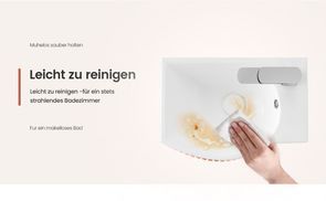 Leicht zu reinigen für ein stets strahlendes Badezimmer