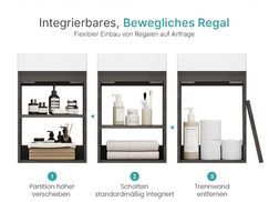 Flexibles Regalsystem für individuelle Badgestaltung