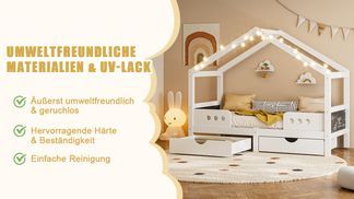 Kinderhausbett: Umweltfreundlich, Beständig & Pflegeleicht