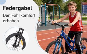 Federgabel & profilierte Reifen – mehr Komfort