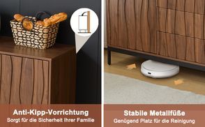 Robustheit und Stabilität durch Metallfüße