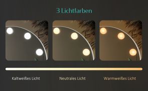 3 Lichtfarben Einstellbar