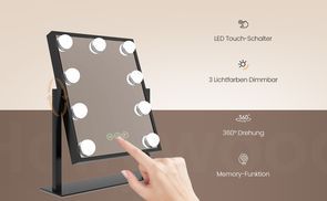 Multifunktionaler Schminkspiegel