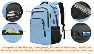 Rucksack – geräumiges Hauptfach & seitliche Netztaschen