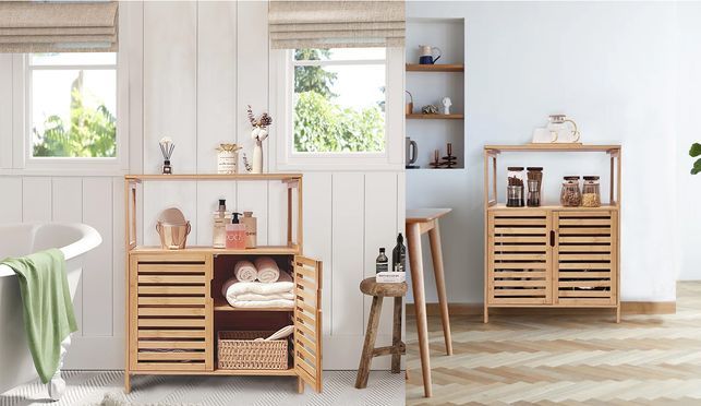  WAOHO Bambus Badezimmermöbel