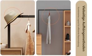 metallische Kleiderstange