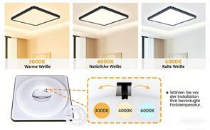 Dreifache Farbtemperatur zur Auswahl