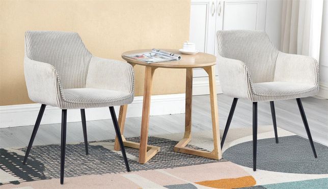 2er Set Cord Esszimmerstühle mit ergonomischem Design – Komfort & Stil für jeden Raum