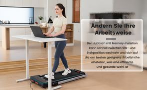Einfacher Wechsel zwischen Sitzen und Stehen