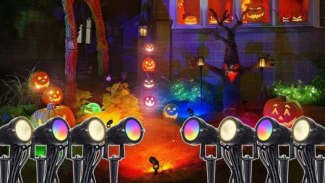 RGBW Garten Strahler: 16 Farben & Warmweiß für magische Outdoor Stimmung