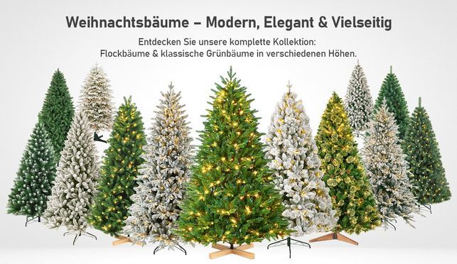 Vielfältige Weihnachtsbaum Kollektion für moderne und klassische Wohnambiente