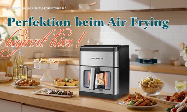 Funktioneller und kompakter Luftfritteuse