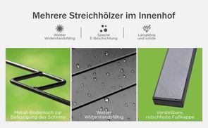 Mehrere Streichhölzer im Innenhof