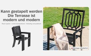 Kann gestapelt werden Die Terrasse ist modern und modern