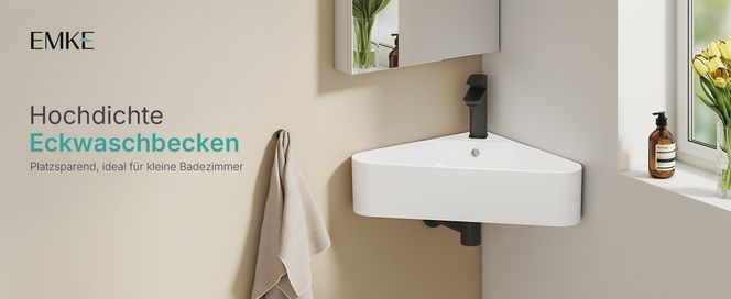 EMKE Eck Handwaschbecken – Kompakt & funktional