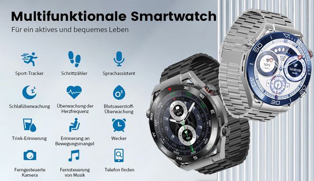 YUEDE MULTIFUNKTIONALE SMARTWATCH