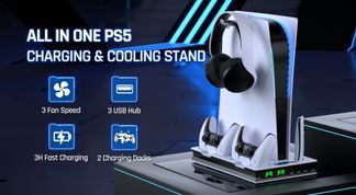 PS5 Cooling Charger Stand