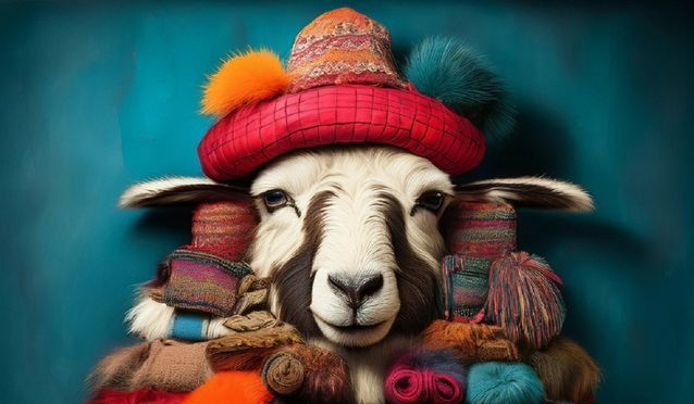 THC Schafwoll Klapphandschuhe