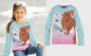 Langarmshirt für Pferde-Fans