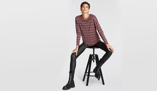 Stretchhose in Leder-Optik von Vero Moda