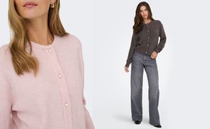 Strickjacke „JDYLUMI LIFE L/S BUTTON CARDIGA KNT NOOS“