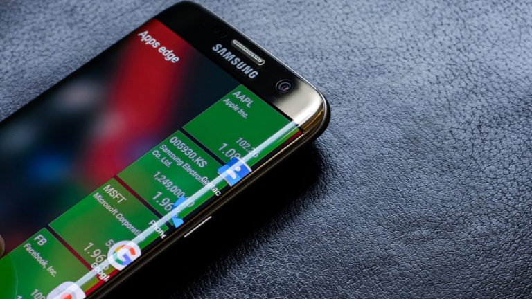 Das Samsung Galaxy S7 Edge.