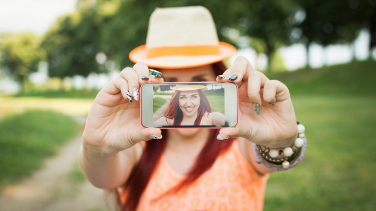 Selfies mit der Kamera-App