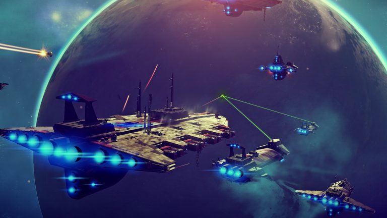 Screenshot BlueSpace Weltraumschiffe