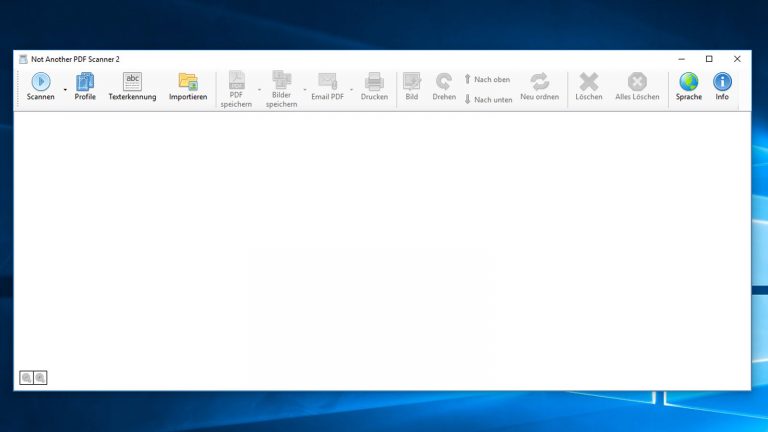 Die kostenlose Scanner-Software &quot;NAPS2&quot; für Windows 10.