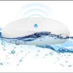 Animation Flood Sensor Ger&auml;t mit Wassertropfen