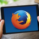 Tablet mit Firefox-Browser