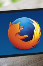 Tablet mit Firefox-Browser