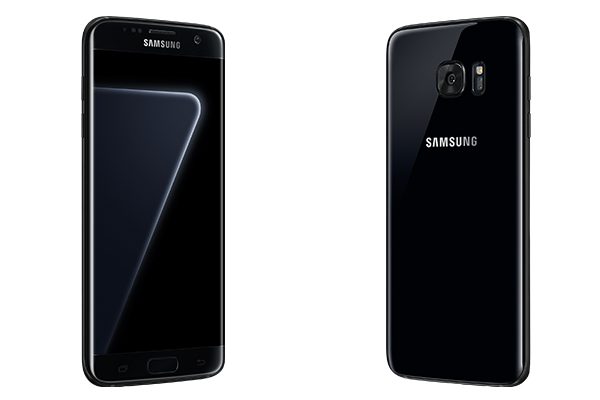 Samsung Galaxy S7 edge in neuer Farbvariante Black Pearl.