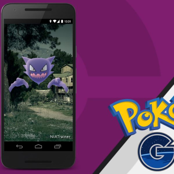 Smartphone und Pok&eacute;mom-Logo