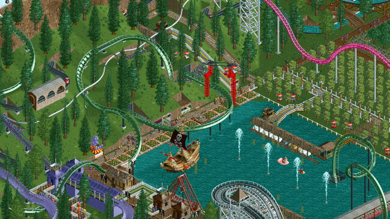 Camping tycoon. Rollercoaster Tycoon Classic. Rollercoaster Tycoon петля. Rollercoaster Tycoon балка спиральная. Rollercoaster Tycoon Classic PS Vita.