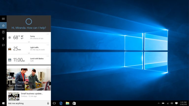 Windows 10: Cortana bekommt mit dem Creators-Update neue Funktionen.