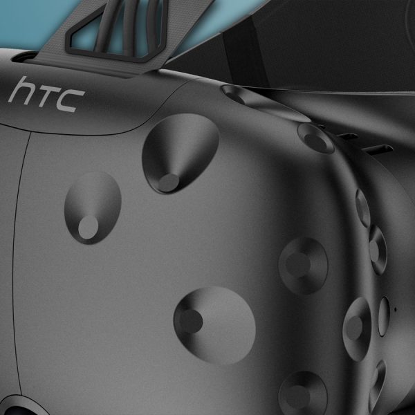 Die HTC Vive VR-Brille.