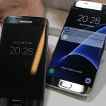 Galaxy S7, Vorg&auml;ngermodell des Galaxy S8, beim MWC.