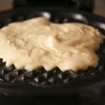 Teig in Waffeleisen