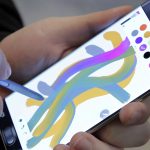 Das Samsung Galaxy Note 7 bei einer Pr&auml;sentation in New York.