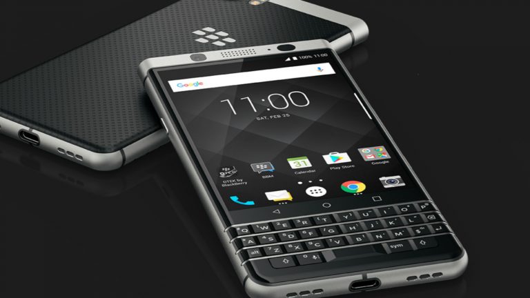 BlackBerry KEYone Smartphone Vorder- und R&uuml;ckansicht