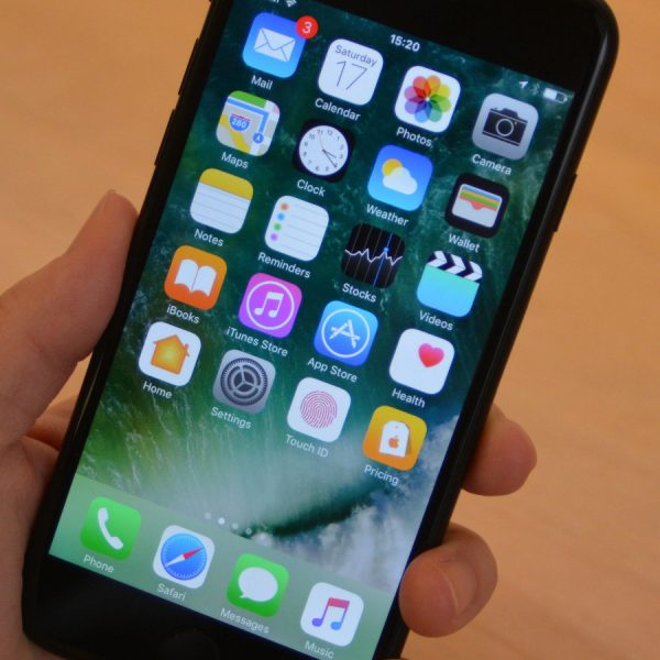 Gro&szlig;aufnahme iPhone Bildschirm