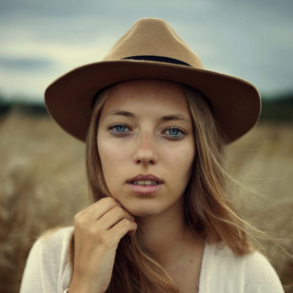 Foto vom Gesicht einer jungen Frau