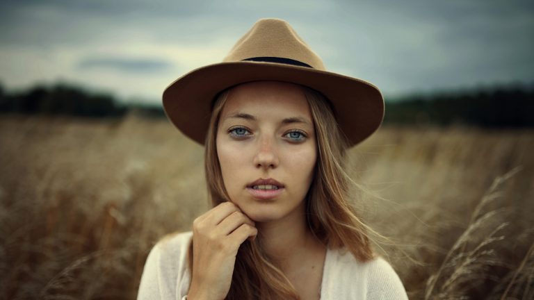 Foto vom Gesicht einer jungen Frau